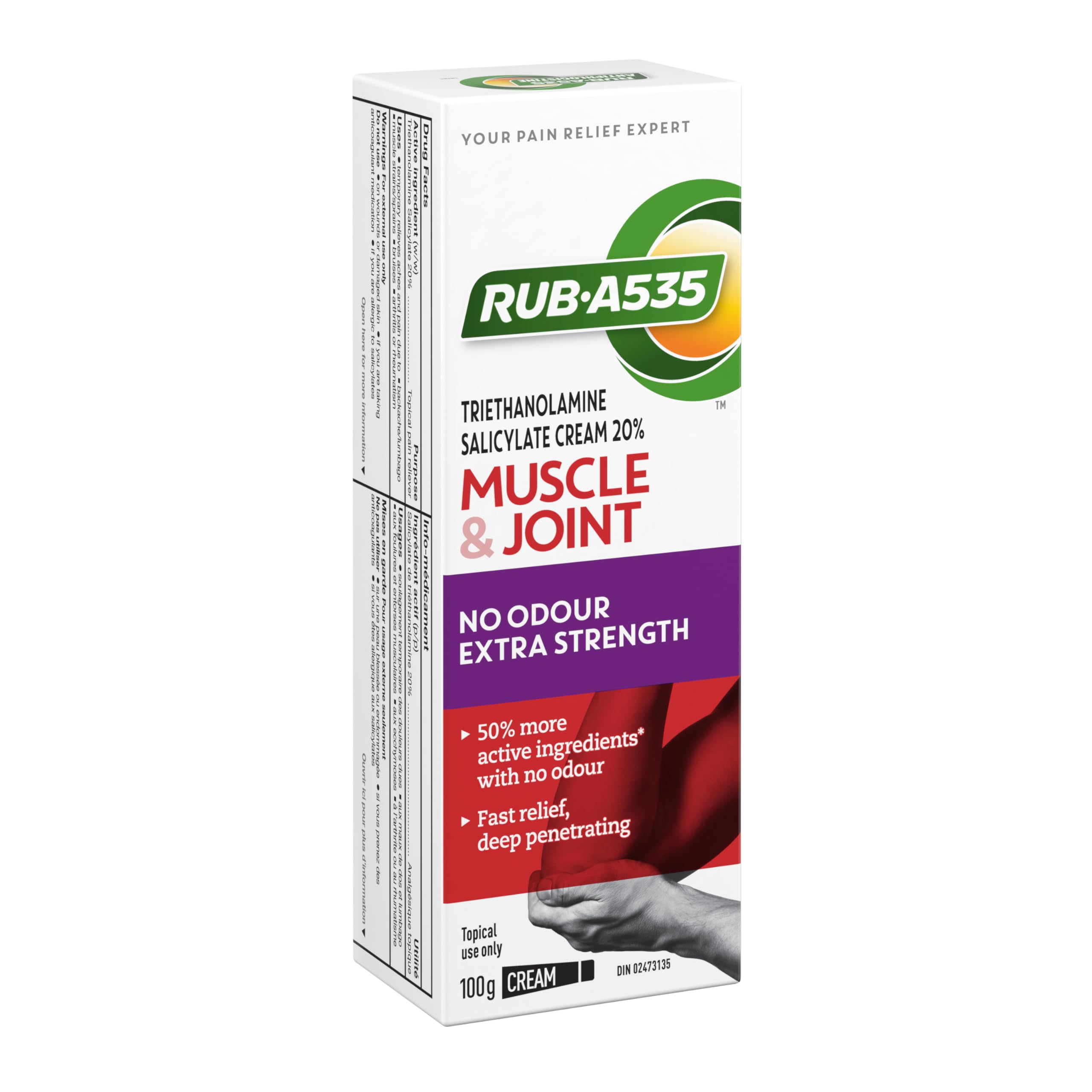 Rub A535, texture légère et non grasse.