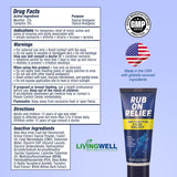 RUB ON RELIEF s’absorbe rapidement, usage quotidien facile.