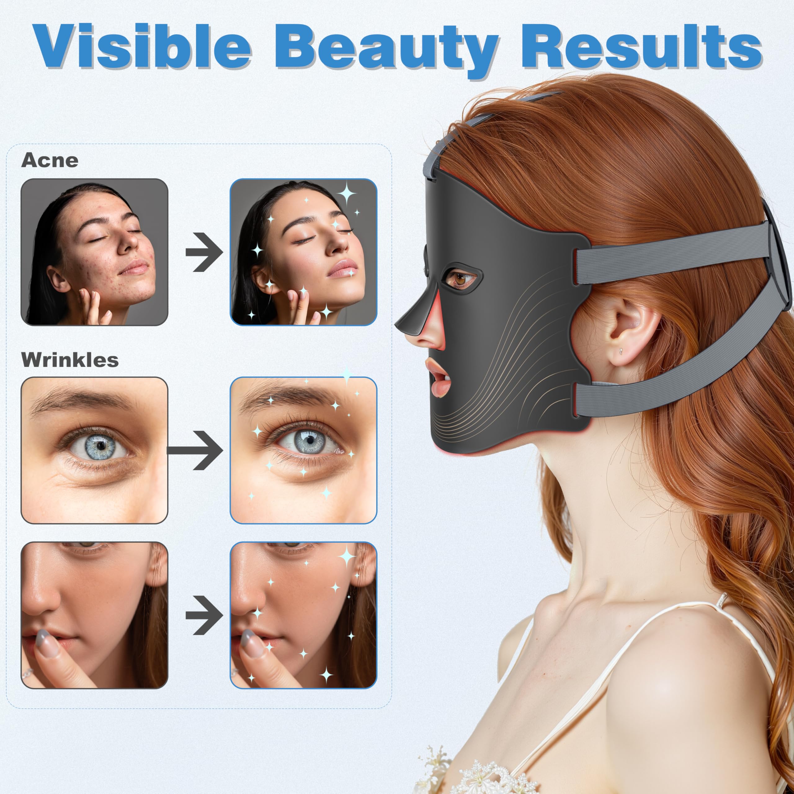RubraVive masque LED interieur avec soixante-quatre diodes.