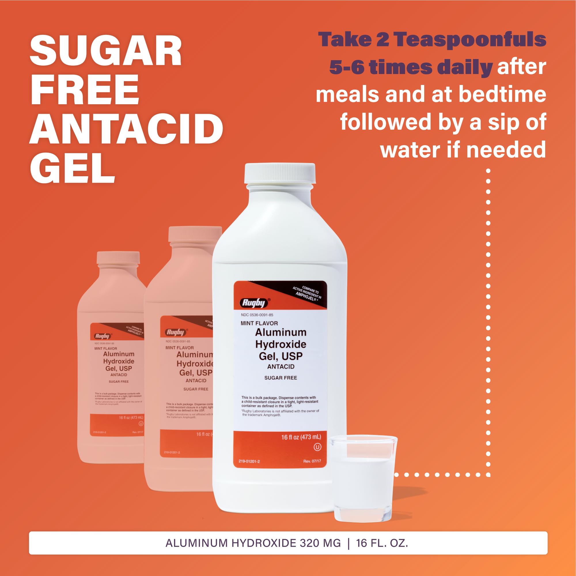 RUGBY Antiacide dose-cuillère, utile après repas et au coucher.