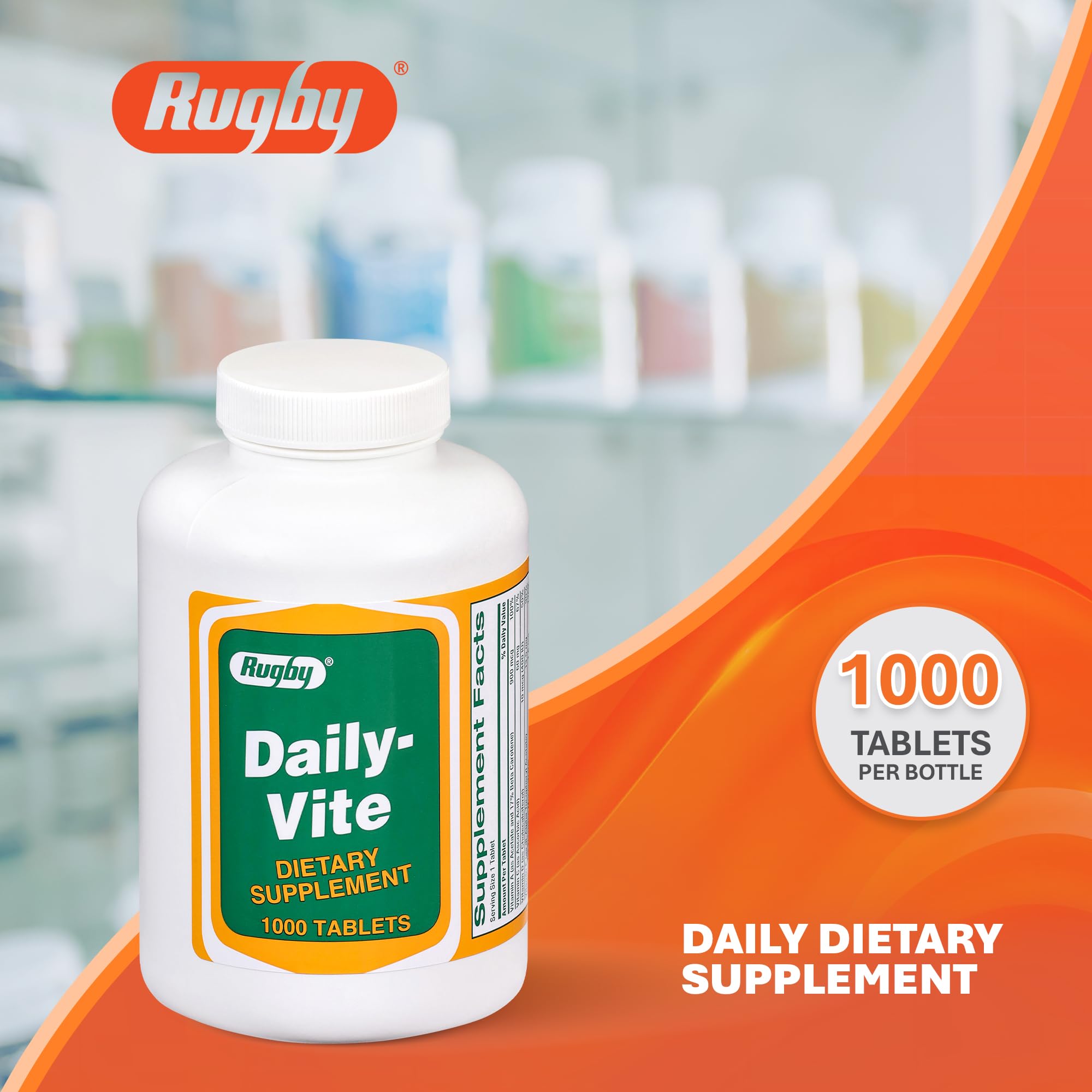 Rugby Daily-Vite, prise quotidienne simple avec un repas