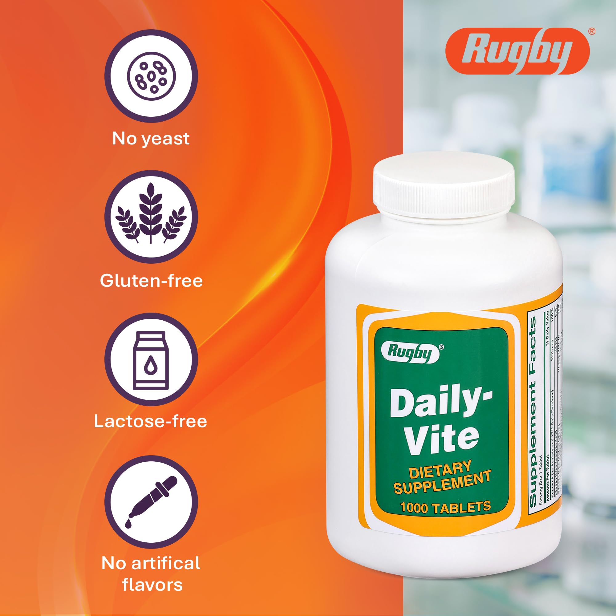 Rugby Daily-Vite, prise unique par jour pour plus de simplicité