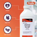 Rugby Laboratoires gel aluminium 320 mg – sans sucre et saveur menthe.