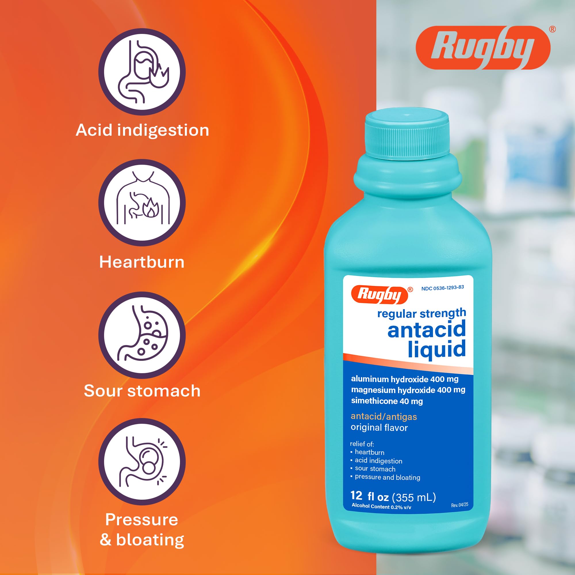 Relief des gaz après indigestion avec le Liquide Original Rugby