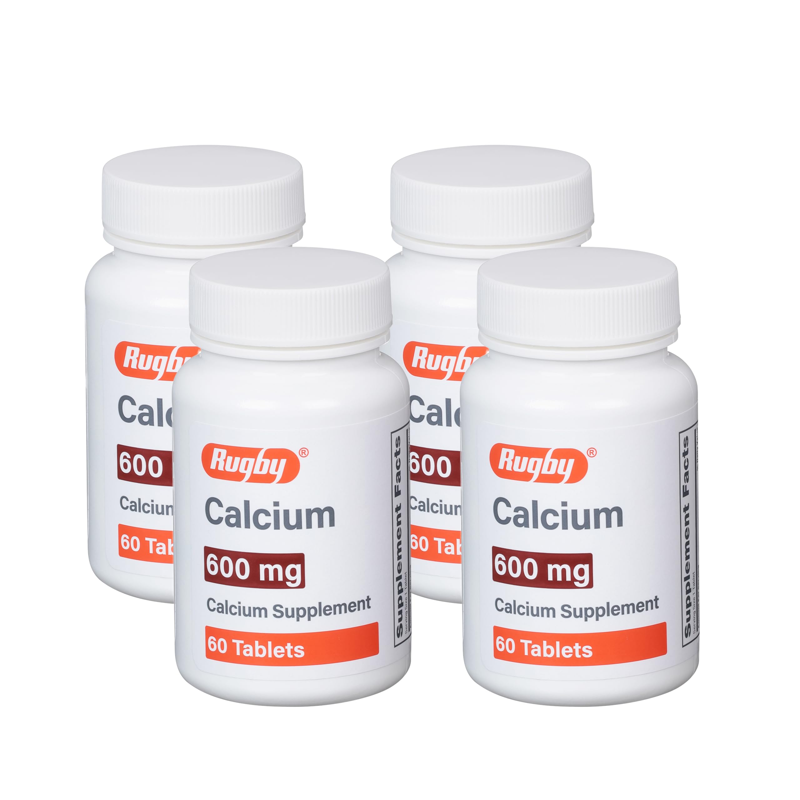 Rutby Laboratories Calcium 600 mg – comprimé, apport quotidien en calcium pour soutenir la masse osseuse