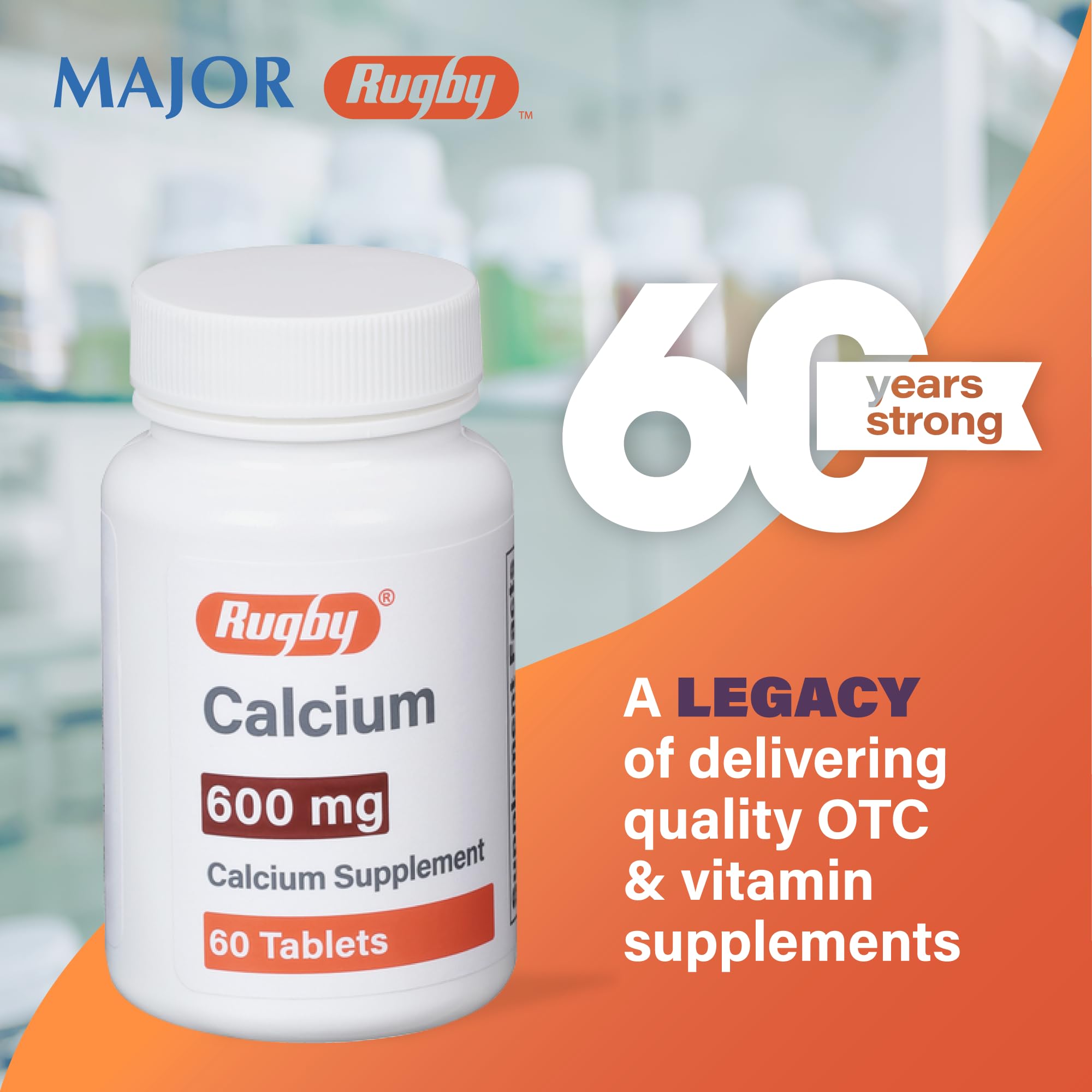 Rugby Laboratories Calcium 600 mg – table : accès facile à votre routine quotidienne.