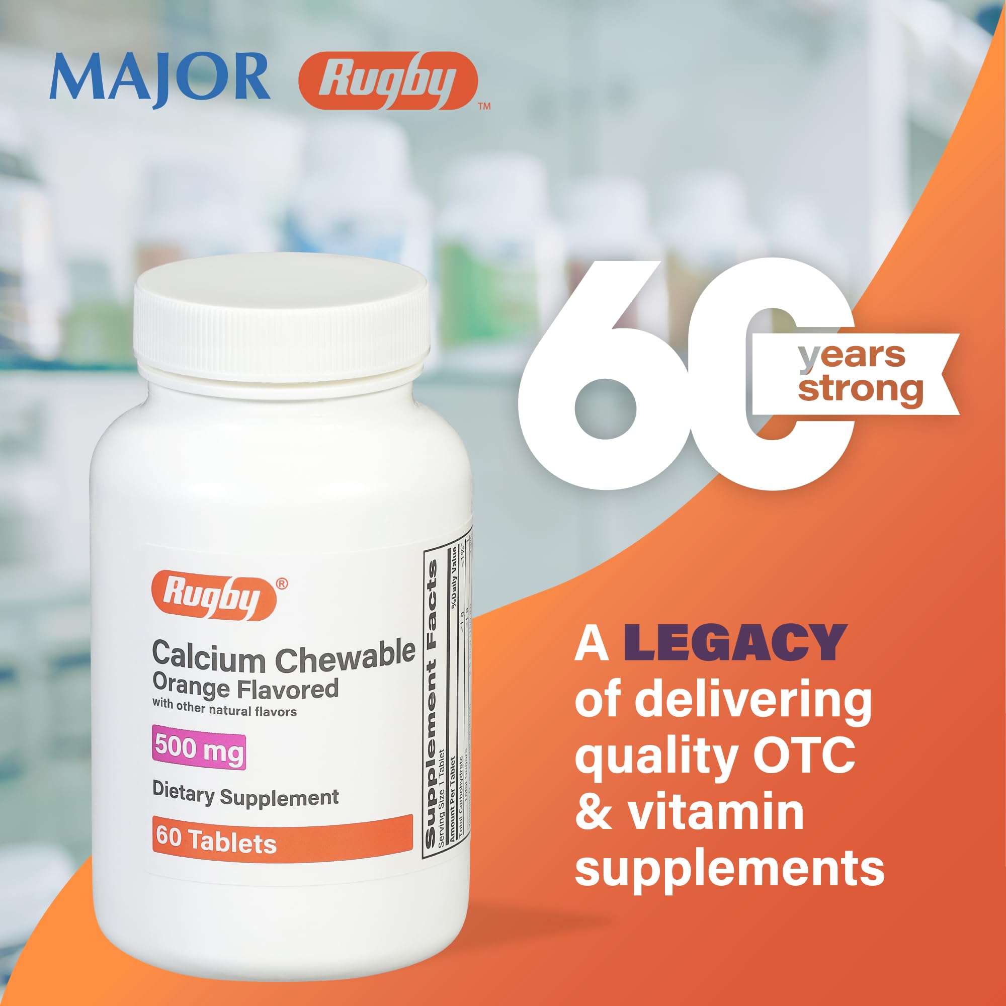 Rugby Laboratories saveur orange, pratique pour la routine diététique simple.