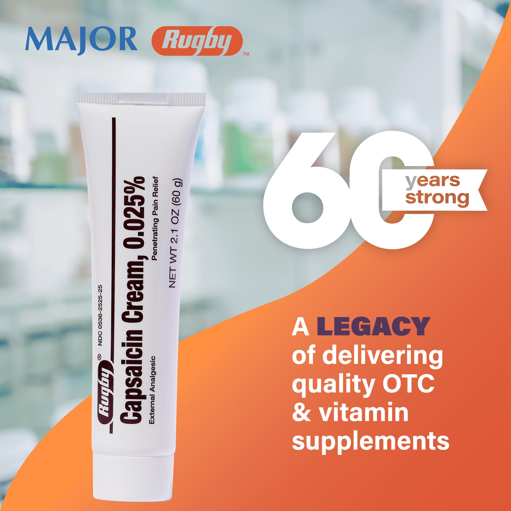 RUGBY LABORATORIES Capsaïcine Crème, étiquette et sceau sécurité garantissent contrôle et traçabilité