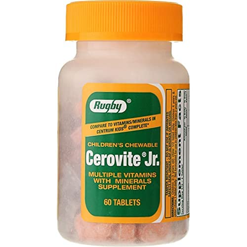 Cerovite Jr – comprimés mâchables rouges, goût agréable pour l enfant