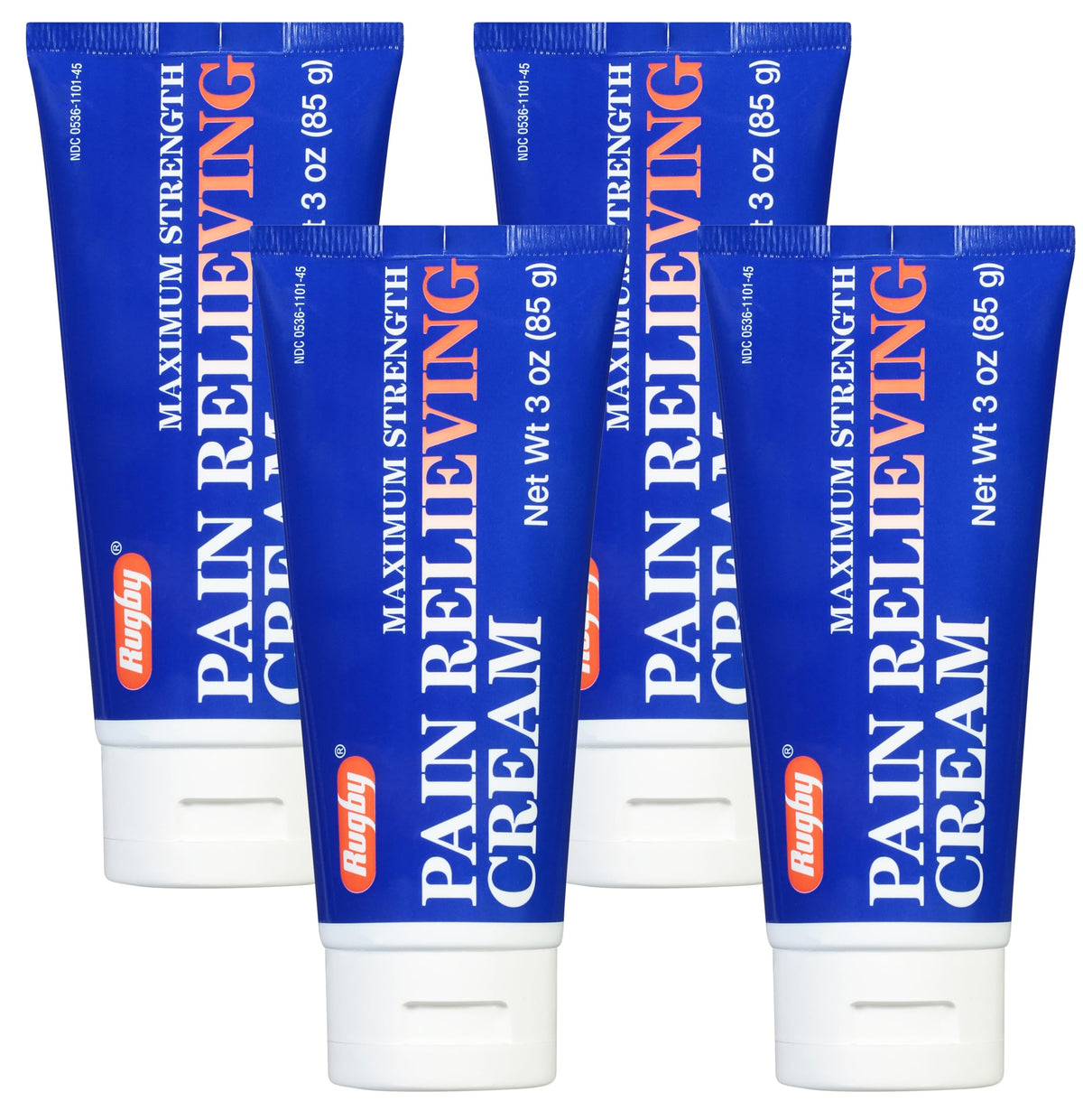 RUGBY LABORATORIES - Flacon 3 oz crème analgésique, soulagement temporaire des douleurs.