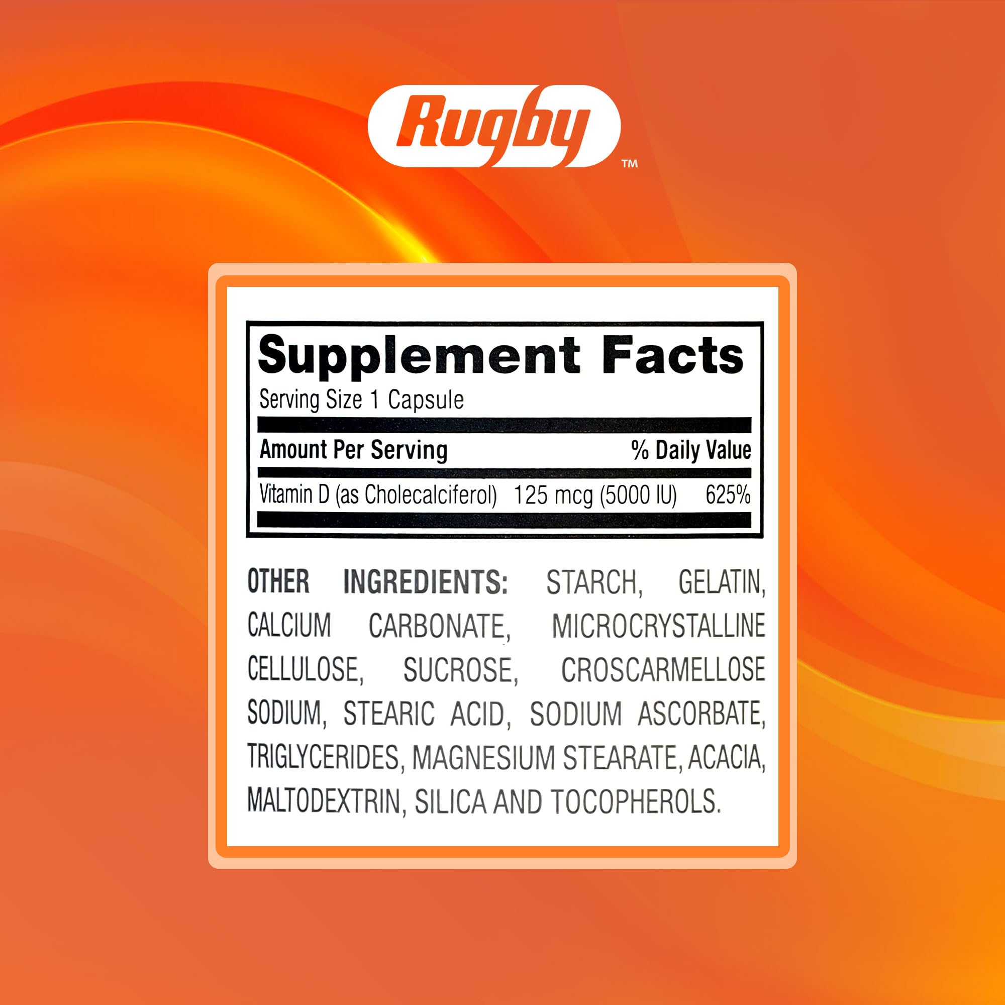 Rugby Laboratories capsules D3 – soutien immunitaire possible et absorption du calcium