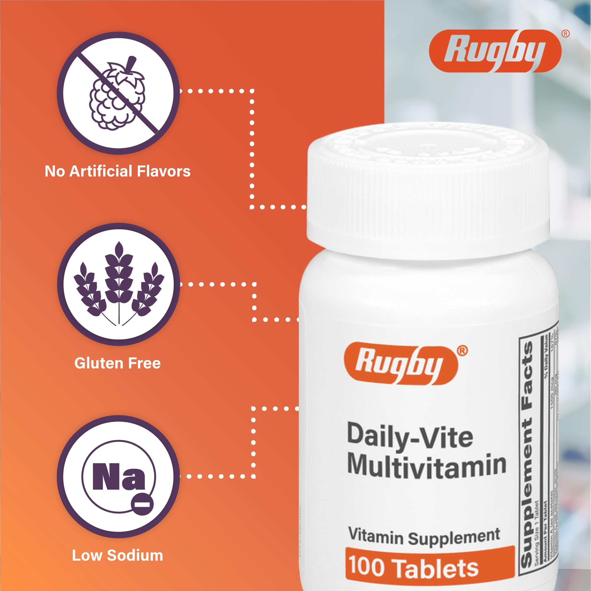 Ingrédients actifs de Daily-Vite: vitamines clés pour le soutien nutritionnel.