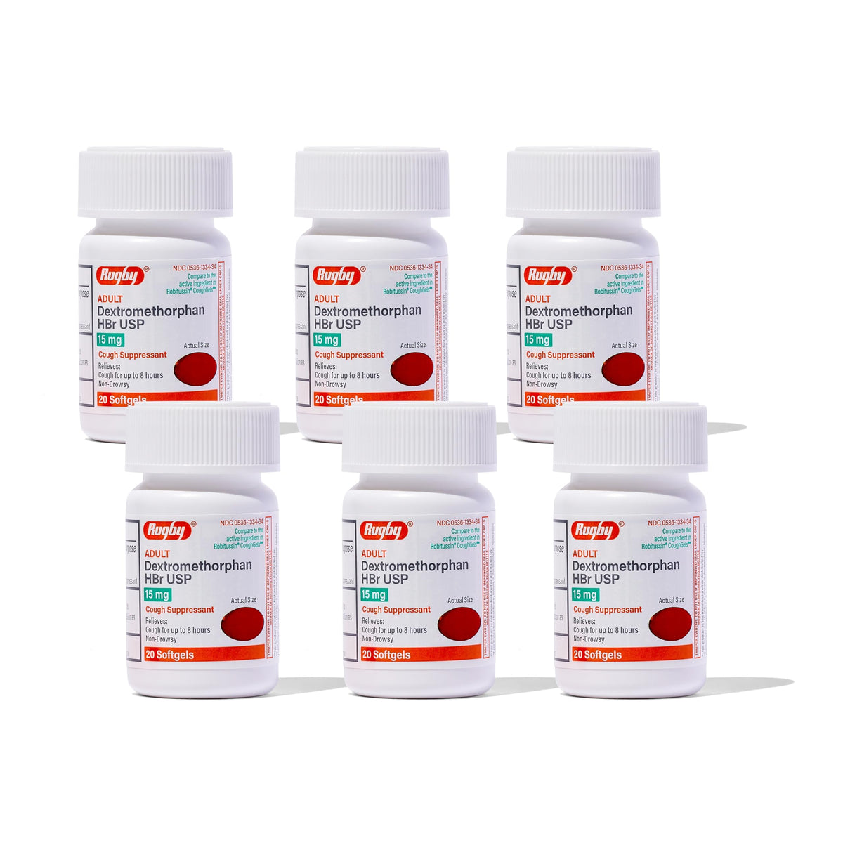 RUGBY LABORATORIES Dextrométhorphane 15 mg – bouteille prête à l’emploi, soulageant la toux mineure.