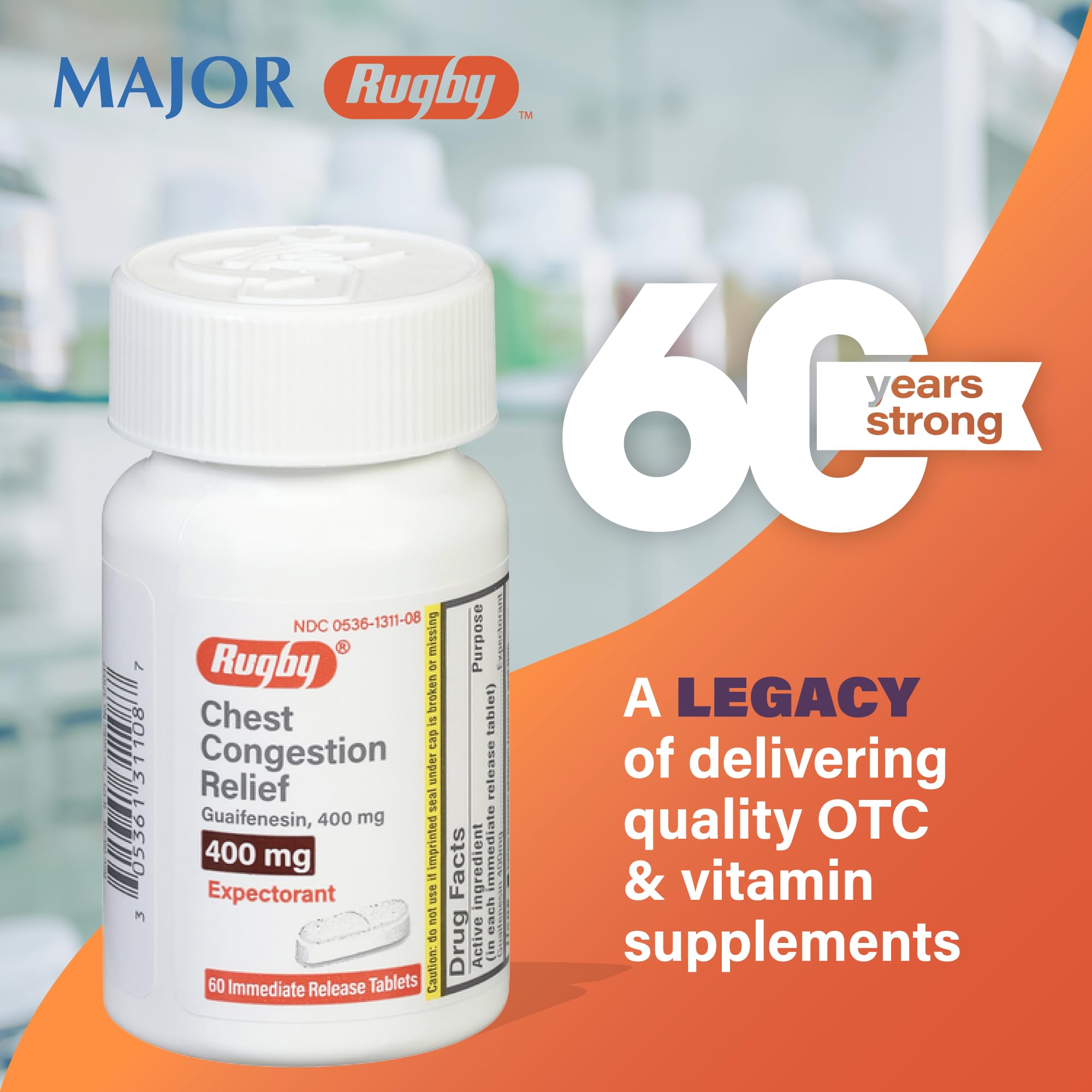 Guaifenesin Rugby 400 mg: aide potentielle pour respirer plus librement