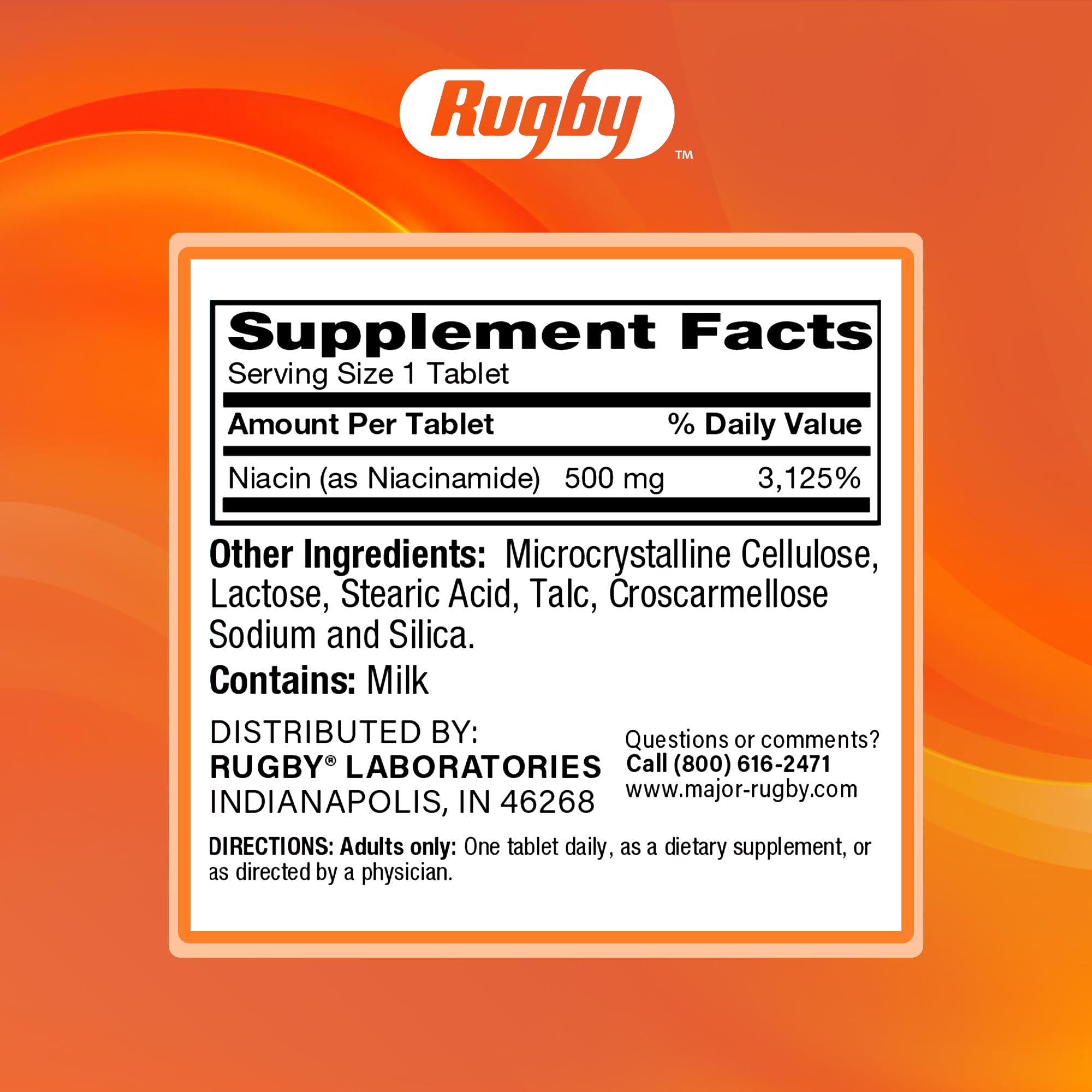 Rugby Laboratories ingrédients sans additifs artificiels — naturel et pur