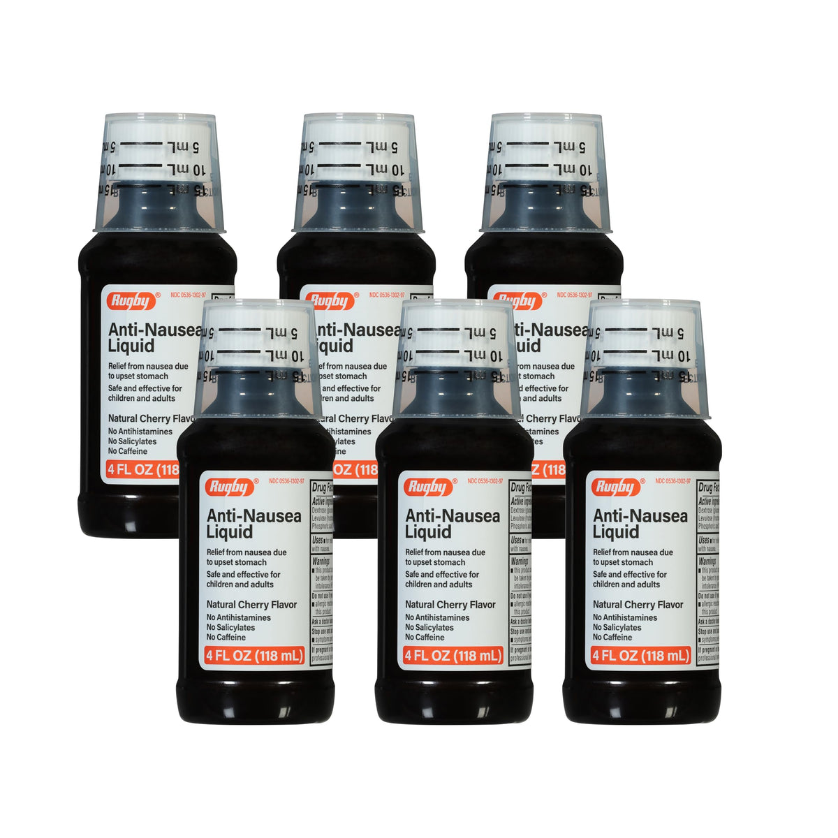 Rugby Laboratories Liquide anti-nausee, bouteille cerise, pratique pour soulager les malaises d estomac.