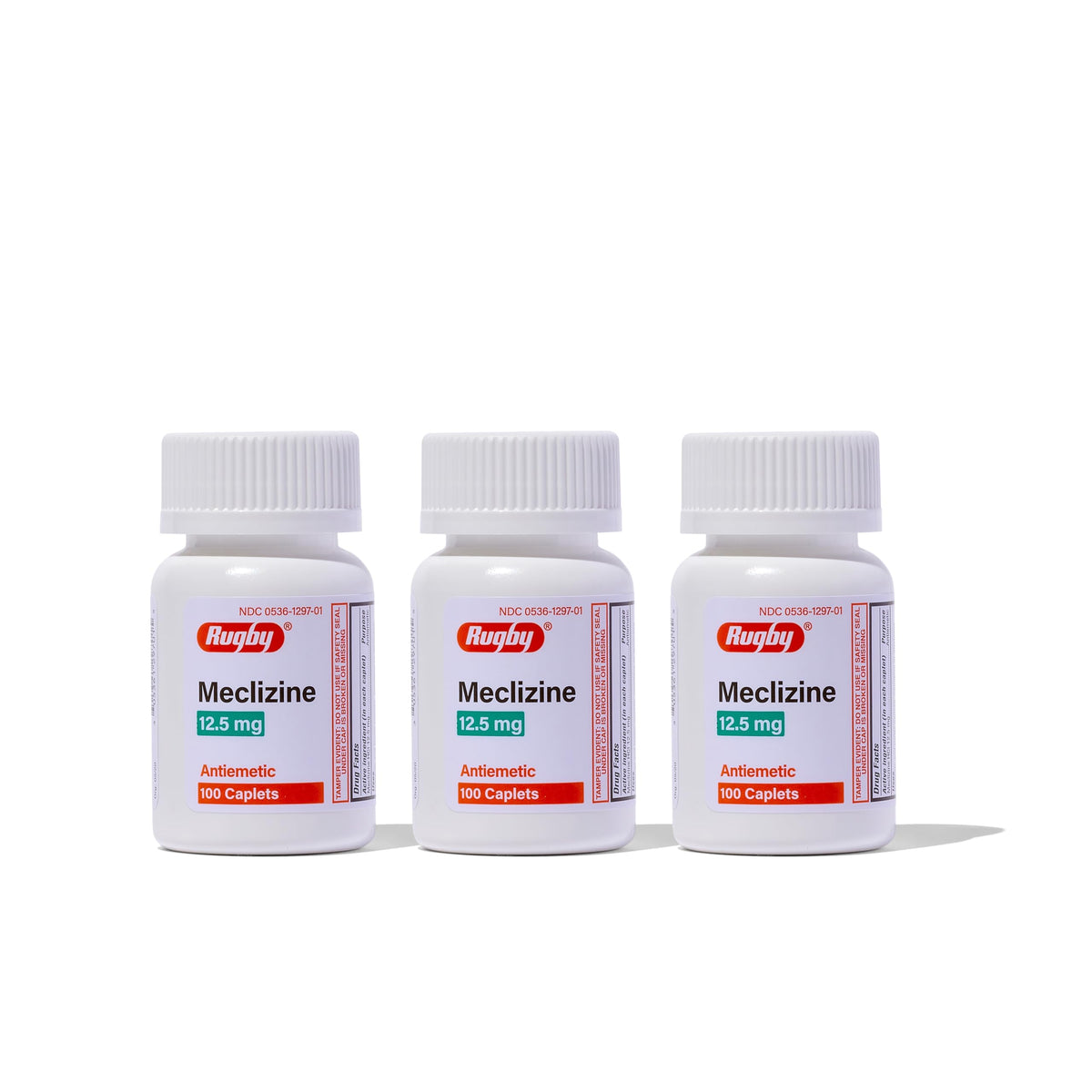 Rugby Laboratories Meclizine 12,5 mg comprimés boîte: soulagement potentiel des mal des transports en voyage