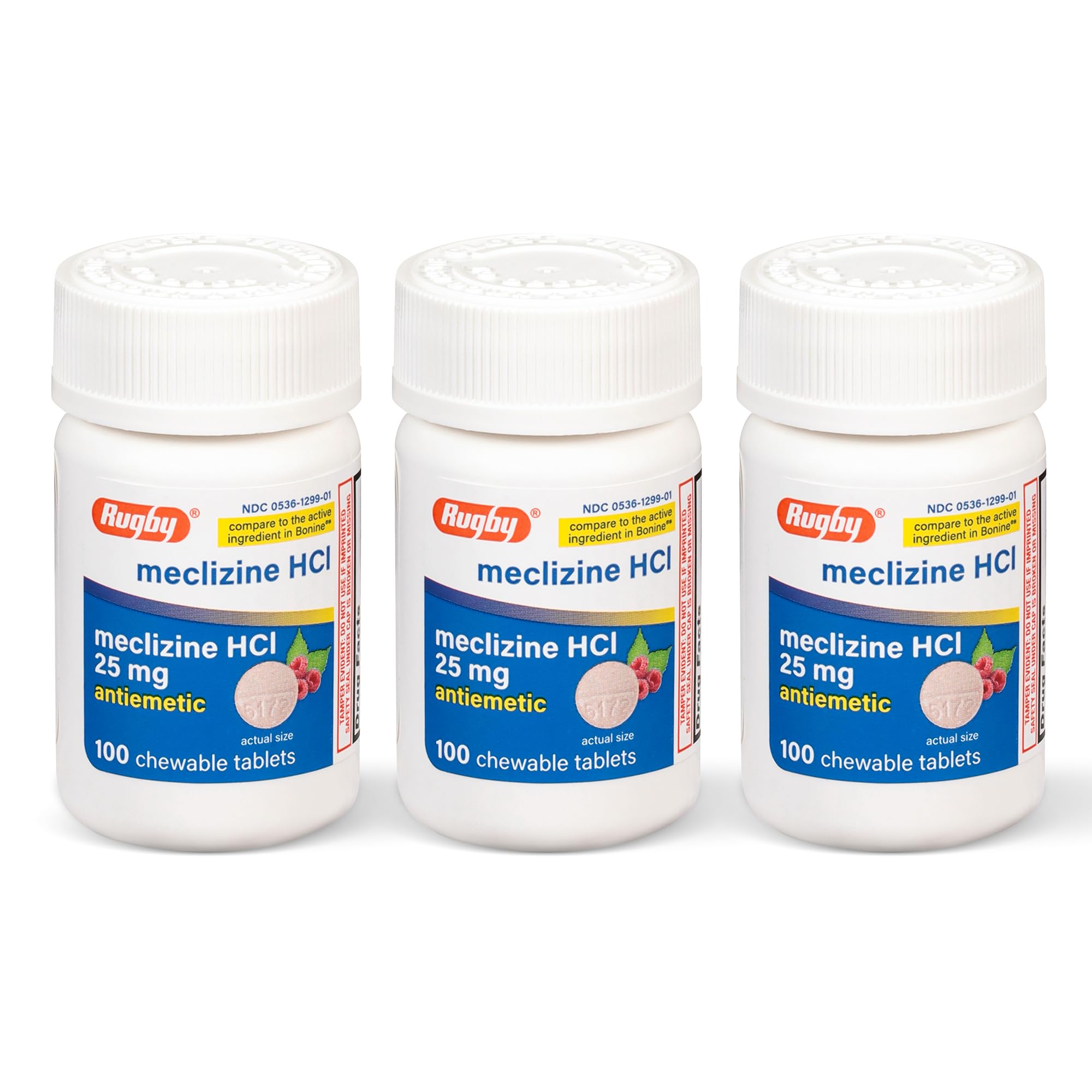 Boîte Rugby Laboratoires Meclizine 25 mg, lot 3, pratique pour voyager