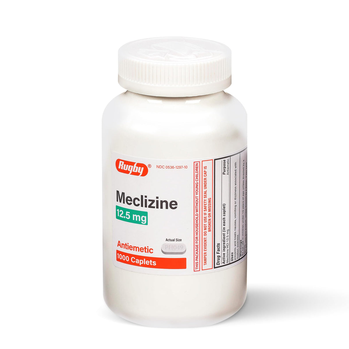 Rugby Laboratories Meclizine: capsules antiémétiques faciles à transporter pour le voyage