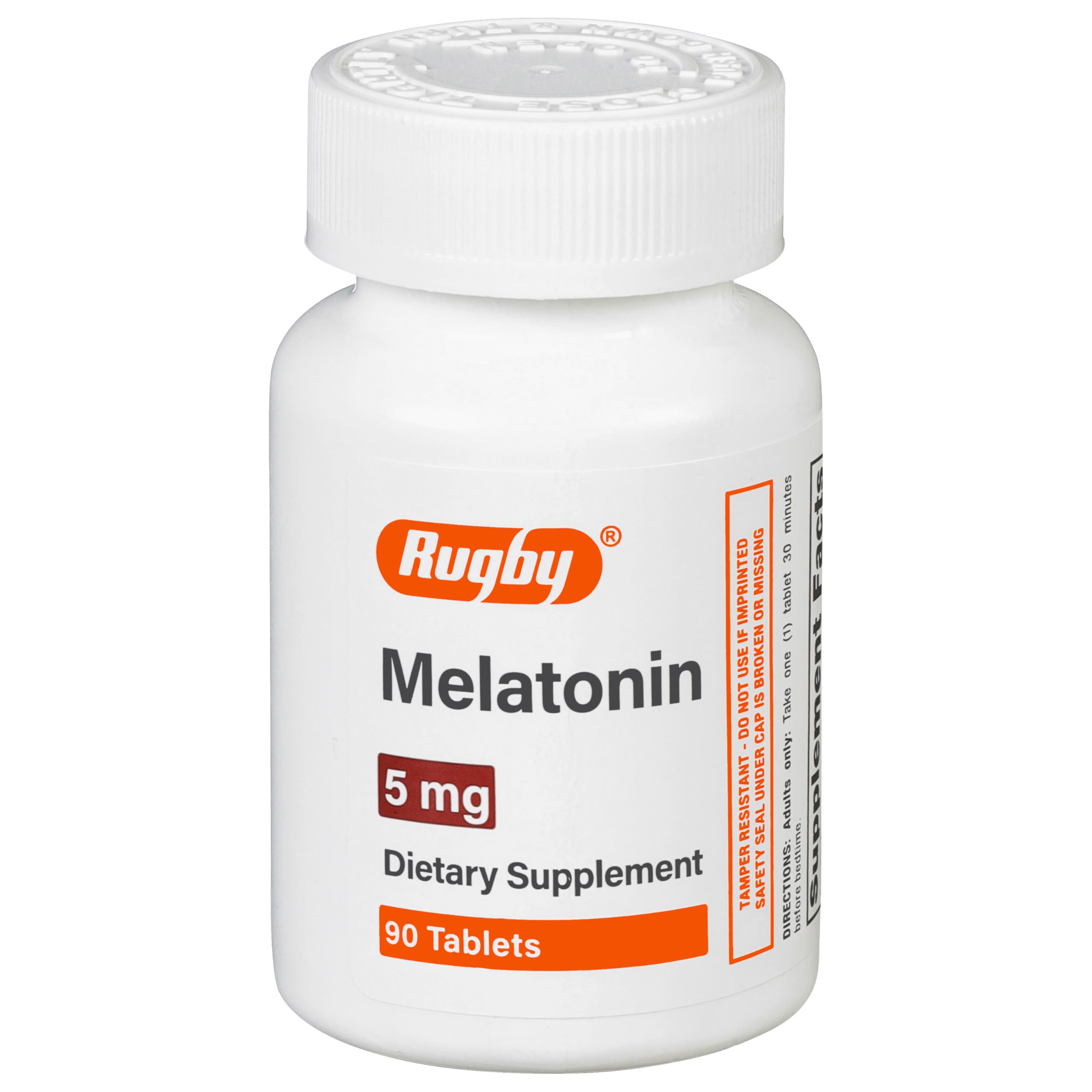 Rugby Laboratoires Melatonine 5 mg, boîte de 90 comprimés, pour une routine du soir pratique.