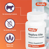 Rugby Nephro-Vite, tablettes vitaminées B et C utiles au quotidien.