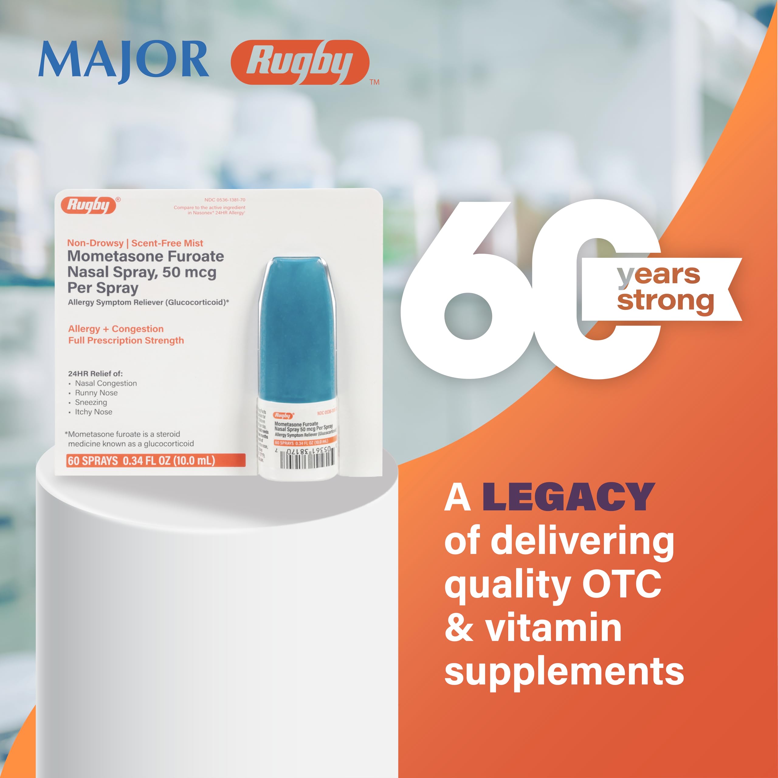 RUGBY LABORATORIES nettoyage et priming de l’embout, maintien de l’efficacité.