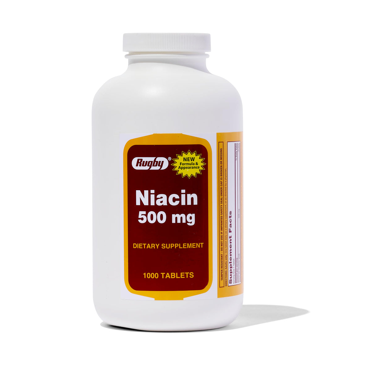 Rugby Laboratoires Niacin 500 mg – tablette pour soutien énergétique et routine quotidienne.