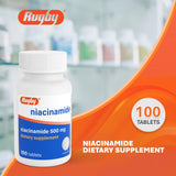 Rugby Laboratories pack triple Niacinamide 500 mg — idéal pour renouvellement