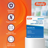 Patch Rugby Laboratories s’applique sur peau propre et sèche.