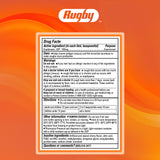 Guaifenesin 100 mg dans Rugby Laboratories, ingrédient actif pour l’expectorant.