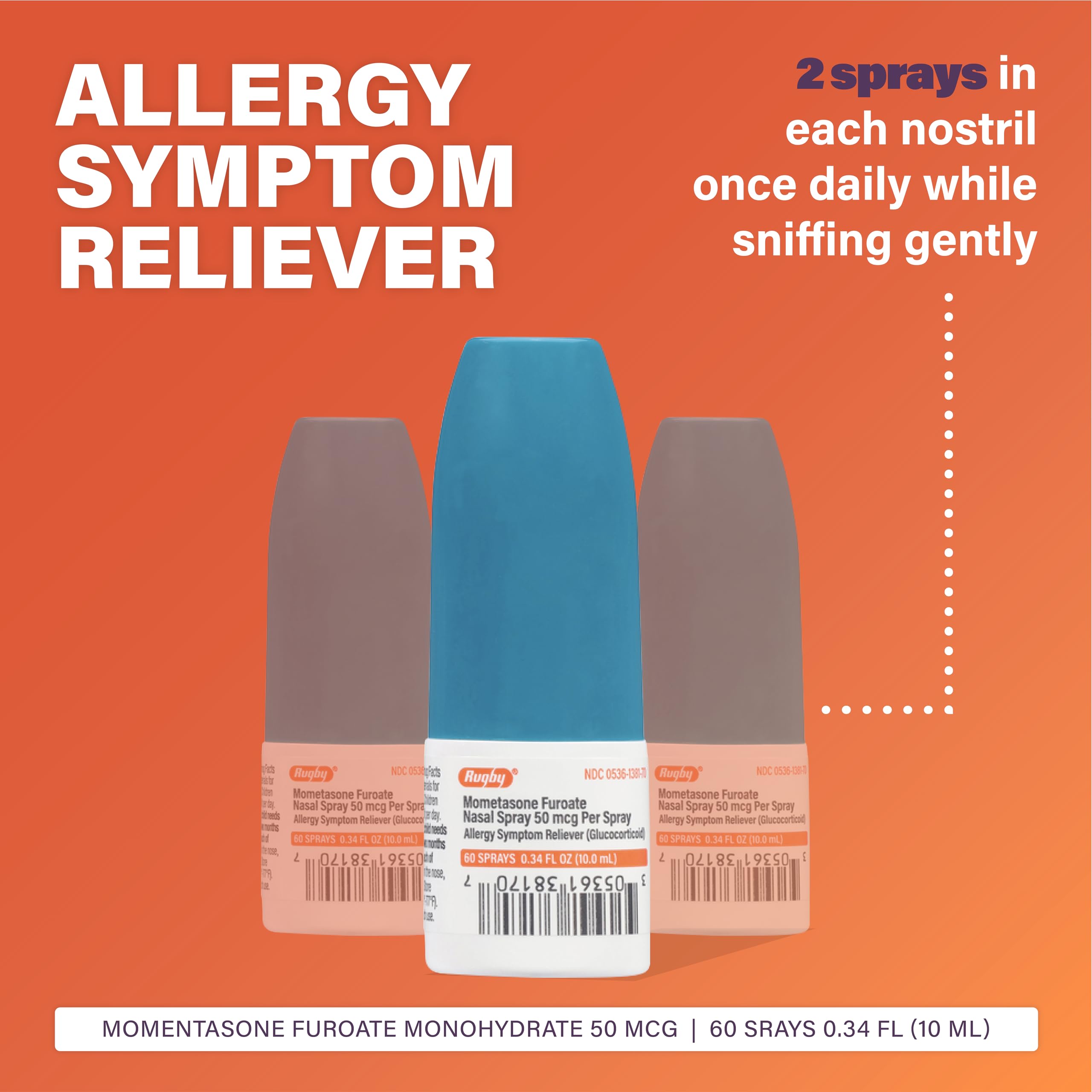 RUGBY LABORATORIES spray nasal sans parfum, option discrète pour allergies.
