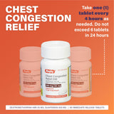 Rugby Laboratories – tablette blanche 400 mg guaïfénésine, aide à fluidifier les secrétions.