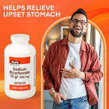 Rugby Laboratories: étiquette claire avec les informations de dosage.