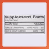 RUGBY LABORATORIES – comprimés calcium 600 mg, usage quotidien pratique