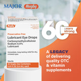 Utilisation quotidienne des gouttes Rugby pour apaiser le dessèchement oculaire.