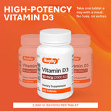 Étiquette Rugby Laboratories Vitamine D3 sans gluten pour les régimes.