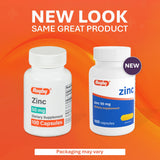 Rugby Laboratories Zinc 50 mg - prise quotidienne facile au repas.