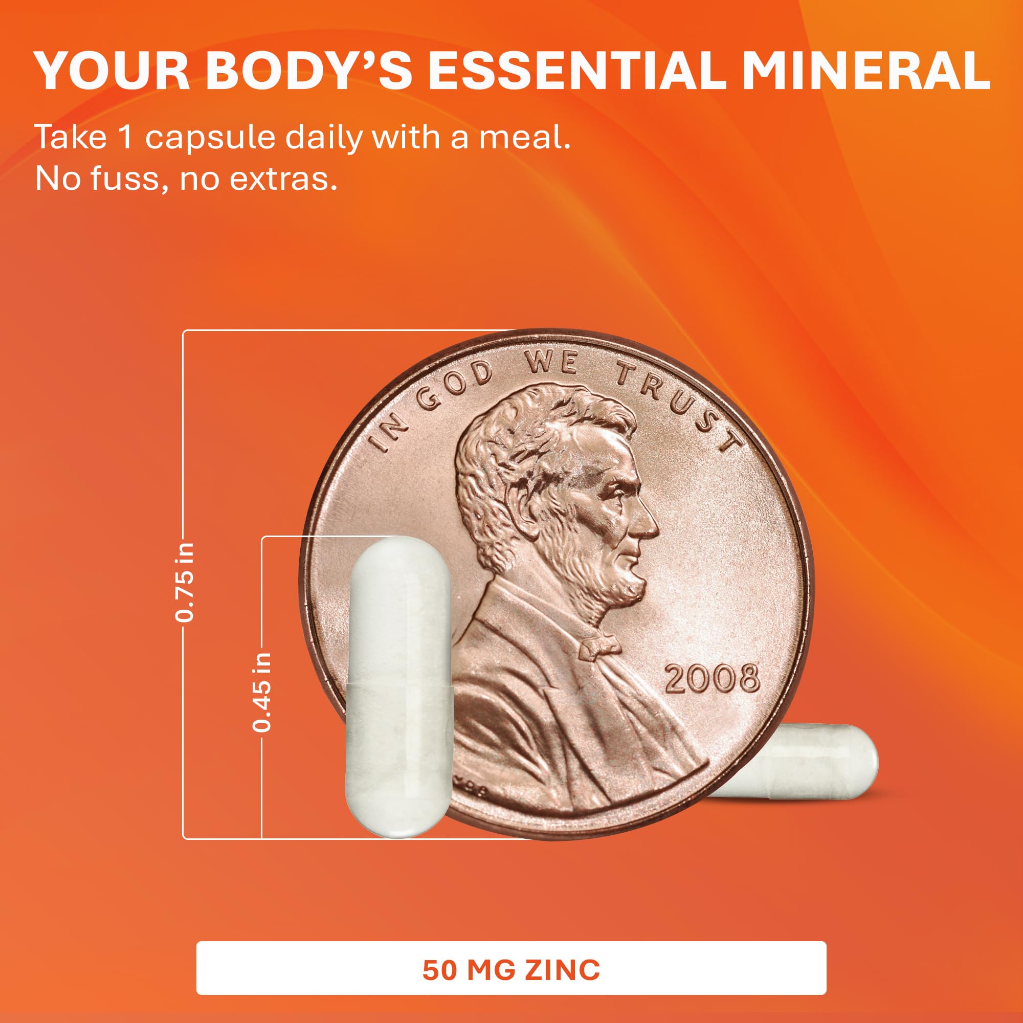 Rugby Laboratories Zinc 50 mg - complément nutritionnel simple à intégrer.