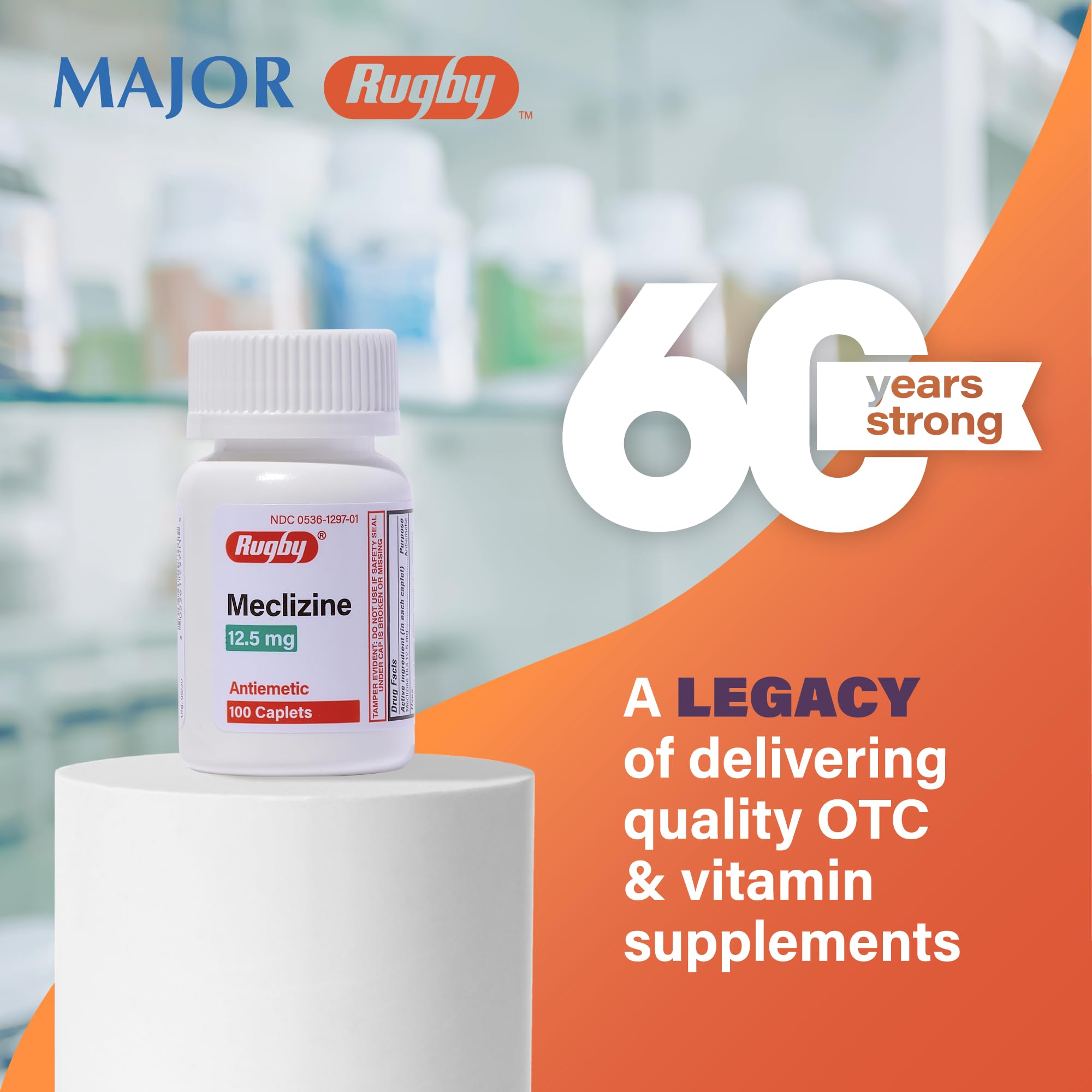 Rugby Meclizine 12,5 mg comprimés, usage pratique avant le départ.