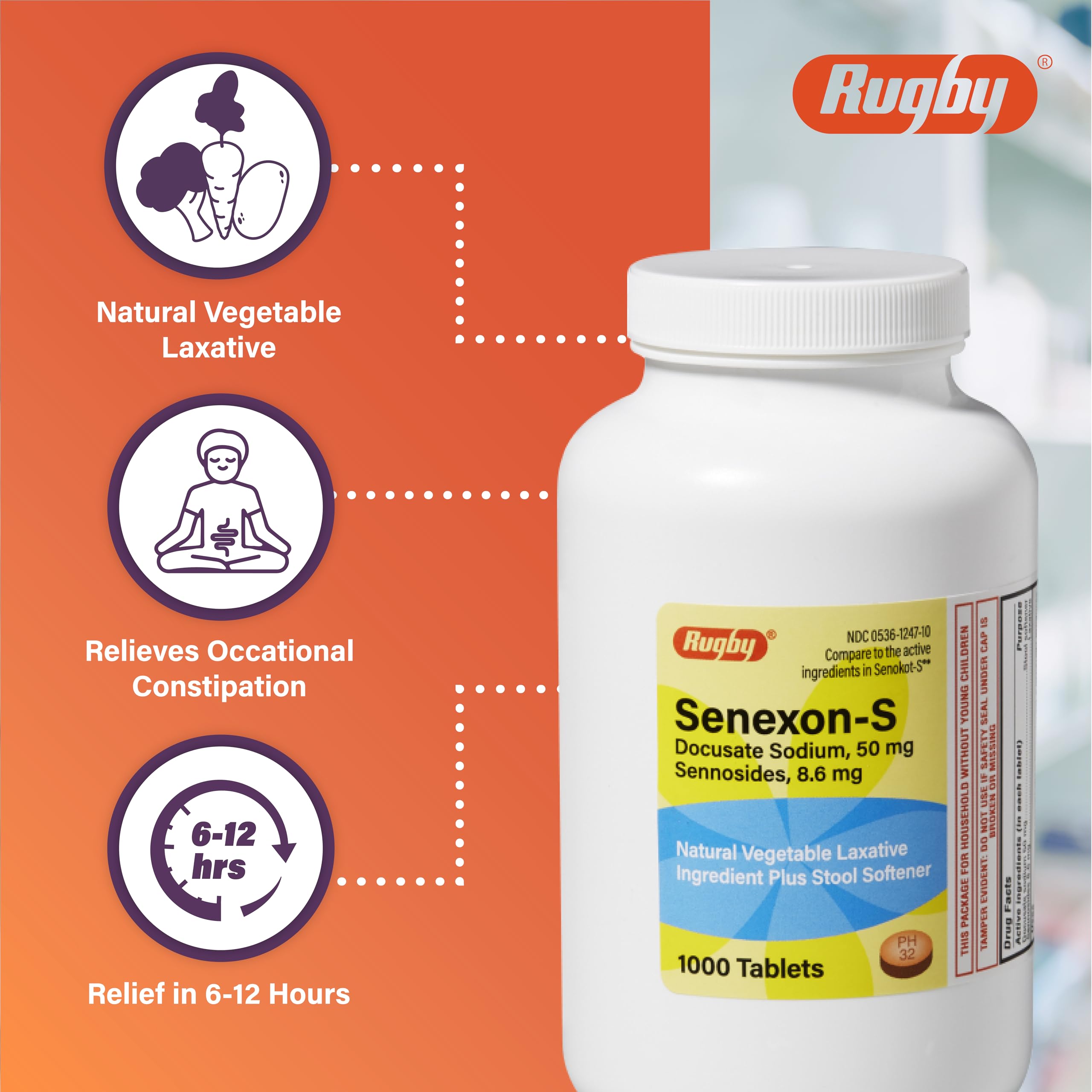 Emballage Rugby Senexon-S avec informations de formulation et usage.