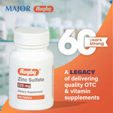 RUGBY LABORATORIES complément zinc 220 mg – apport régulier et pratique