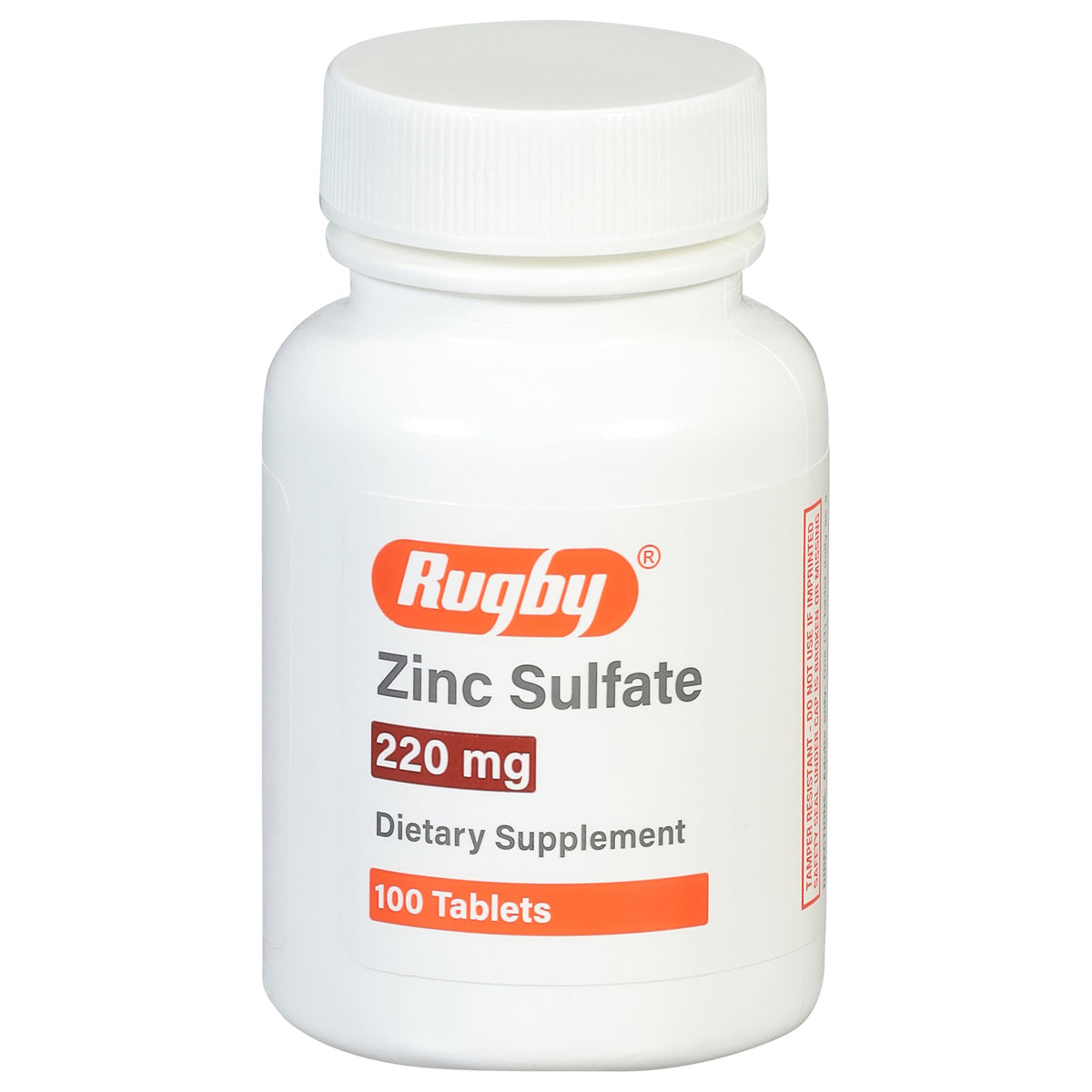 RUGBY LABORATORIES comprimés zinc sulfate 220 mg – apport quotidien possible en zinc