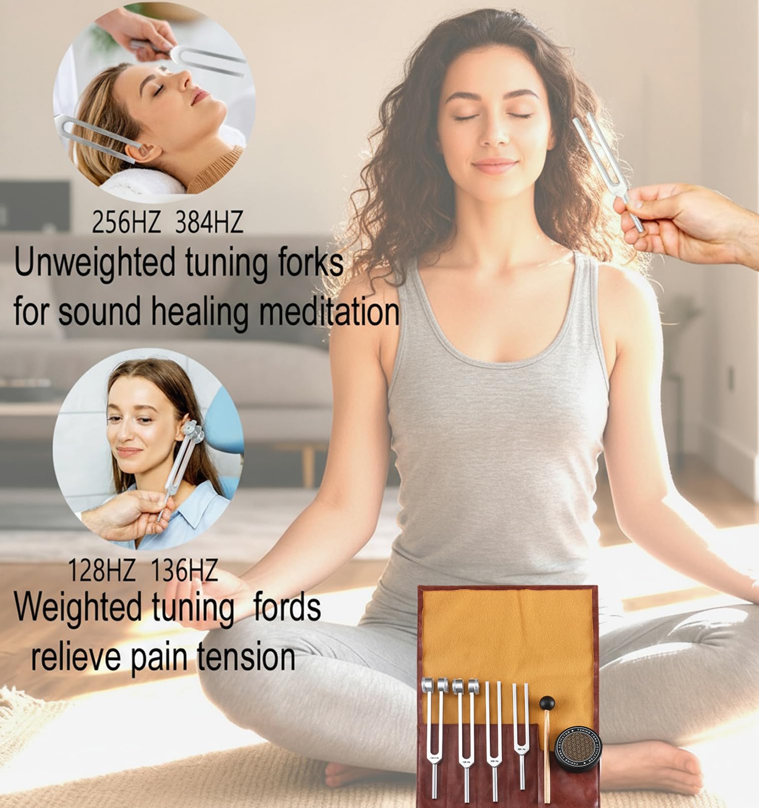 RUIYIZIXIN diapason 128hz pour méditation et détente musculaire