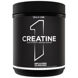 Rule 1 Poudre de Créatine dans une bouteille, pratique pour les entraînements.