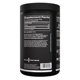 Rule 1 Creatine Poudre dans un verre d'eau en cours de mélange, dissolution facilitée.