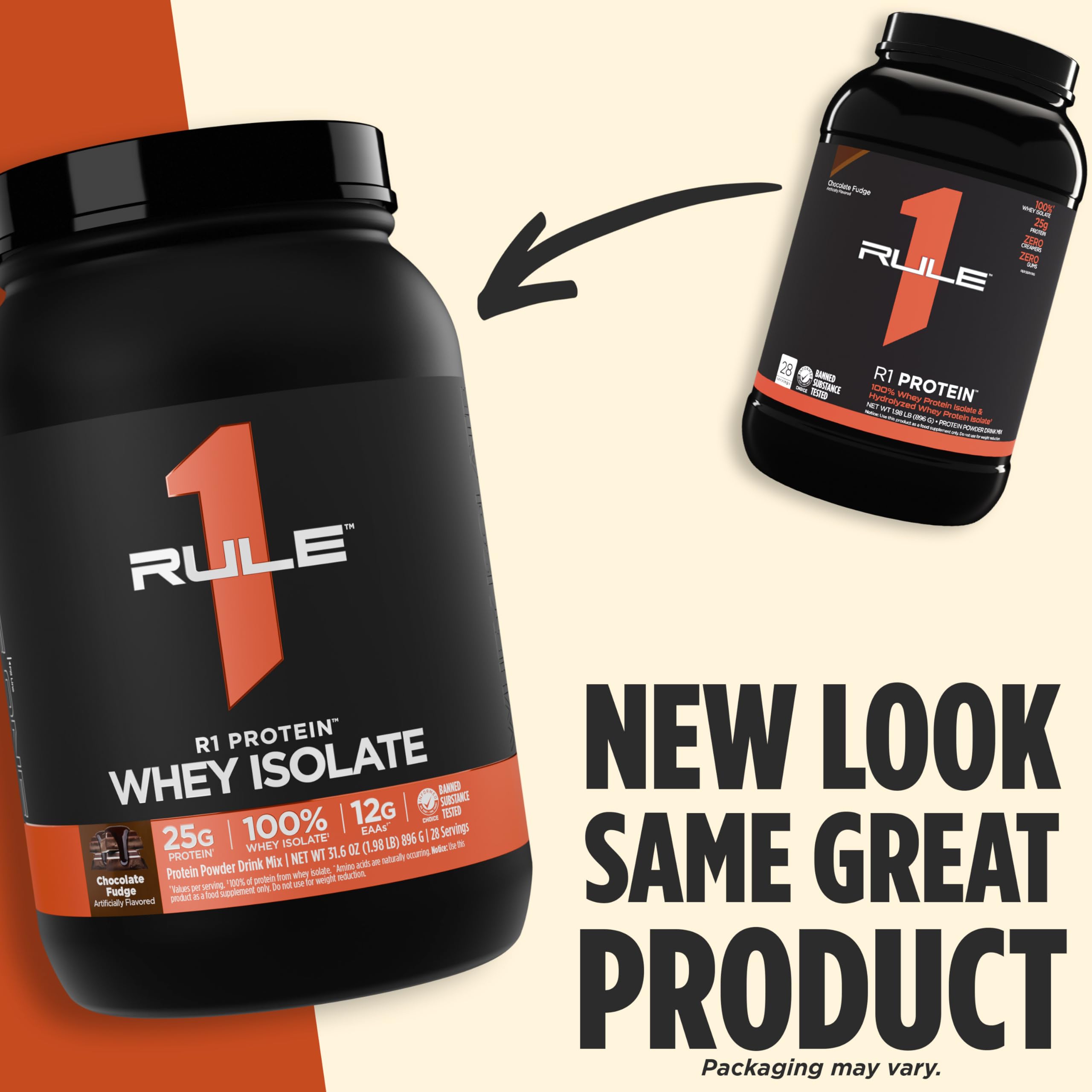 Rule 1 Protéine whey isolatée dans une bouteille, goût pistache-glace apprécié.