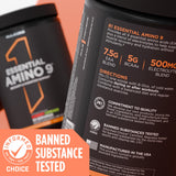 Rule 1 Essential Amino 9, emballage élégant sur étagère, utilisation même les jours sans entraînement