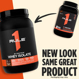 Rule 1 Proteins R1 Protein Whey Isolate – etiquette-ingrédients claire pour vérifier les valeurs nutritionnelles