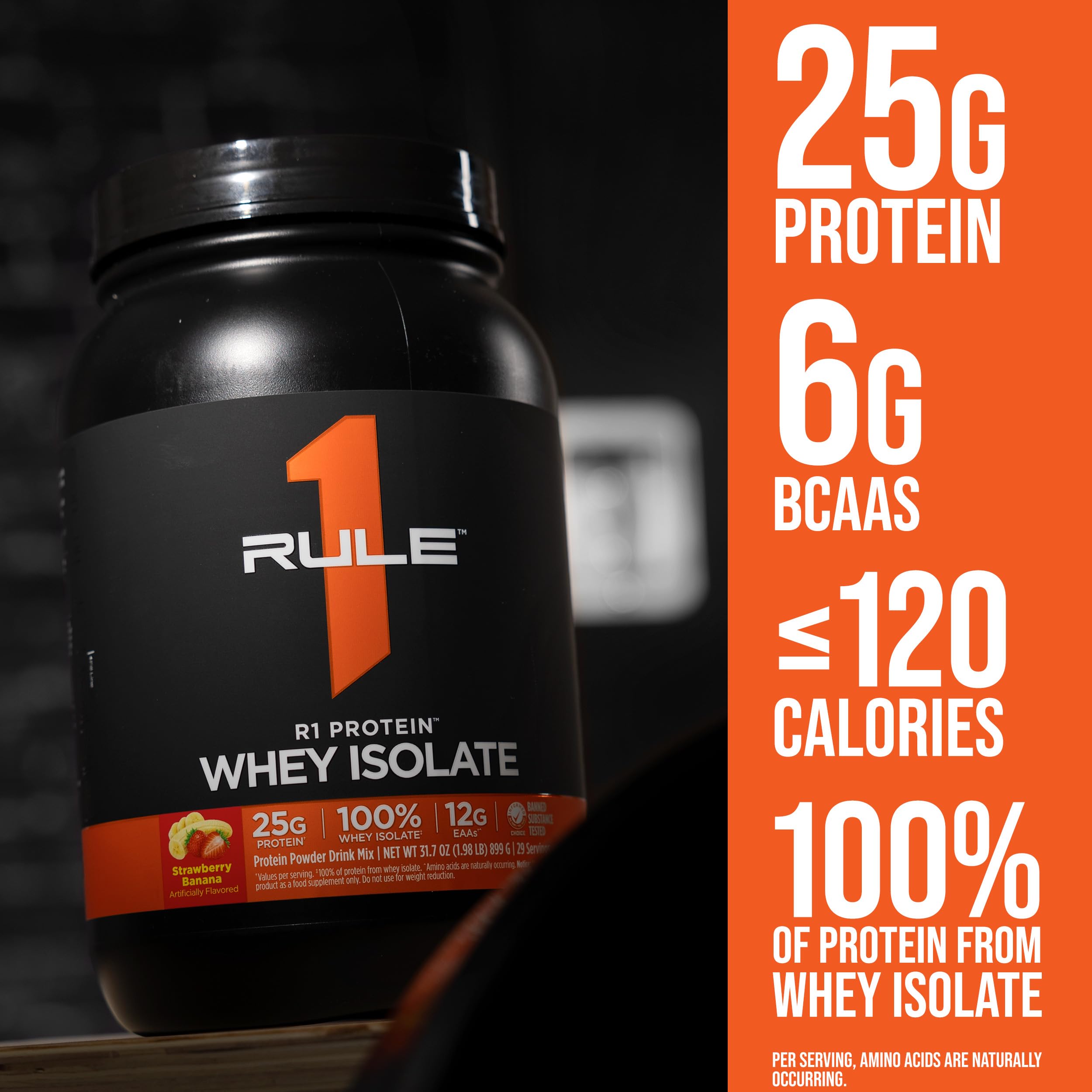 Texture légère et mélange parfait avec lait ou eau froide Rule 1 R1 Protein Whey Isolate.