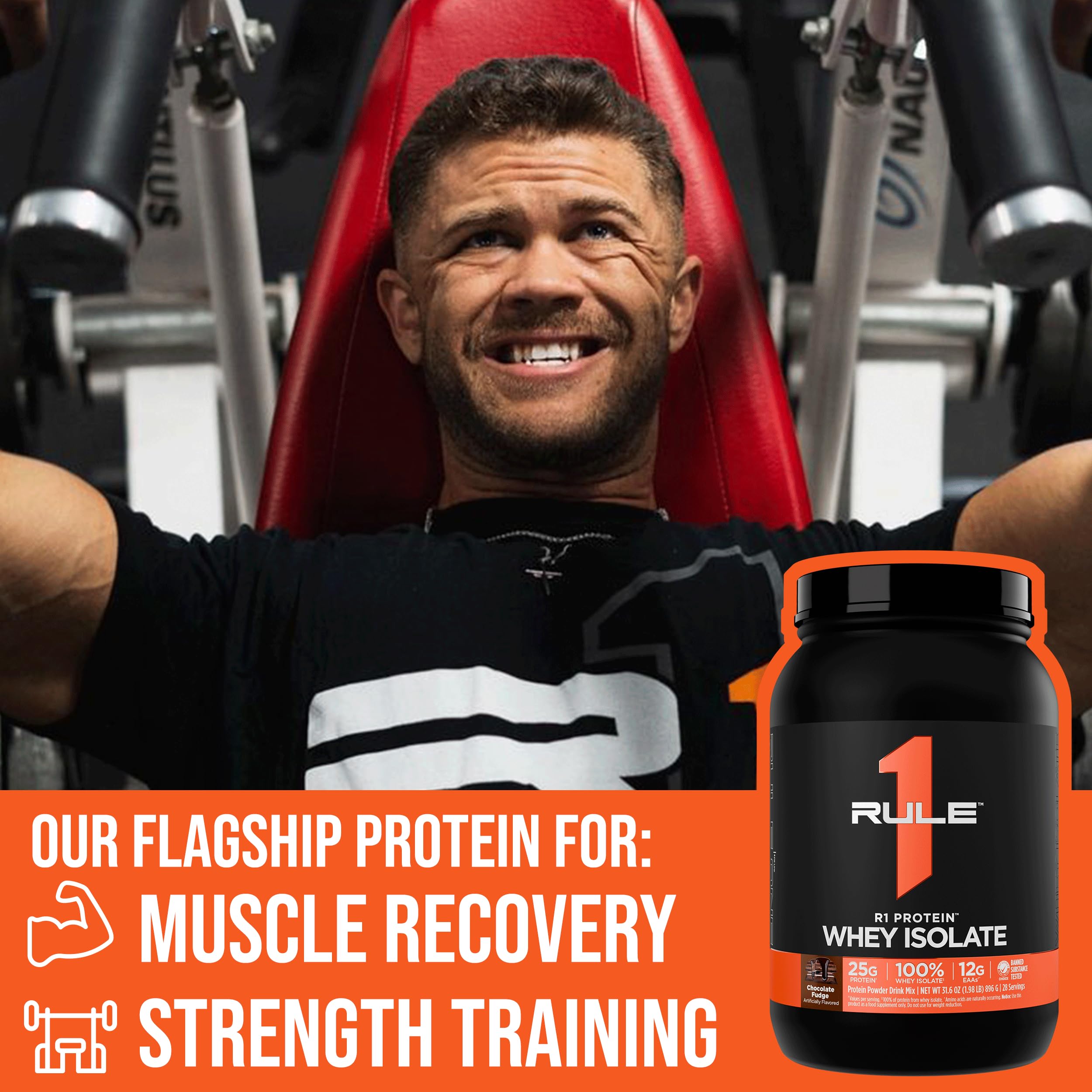 Rule 1 R1 Protéine Whey Isolate – fabriqué aux États‑Unis avec des ingrédients de qualité
